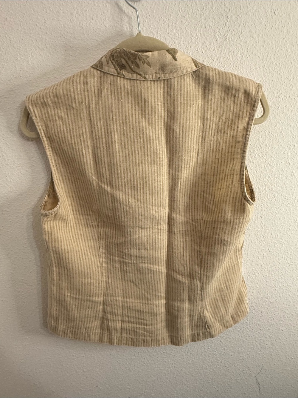 Vtg 90s Carol Anderson Linen Pants Vest Set M Cottagecore Coastal Grandma - Picture 7 of 11